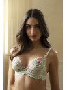 Soutien-gorge glam vert LIBERTINE EN FLEURS