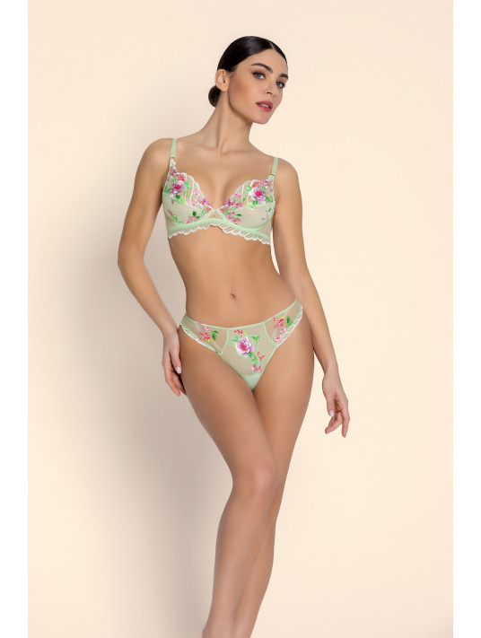 Soutien-gorge glam vert LIBERTINE EN FLEURS