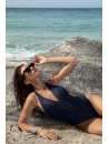 One piece swimsuit dark blue AJOURAGE SEDUCTION