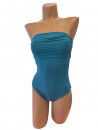 blue One piece lurex swimsuit CALARENA