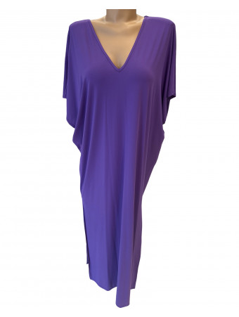 Calarena Robe de plage longue prune VITA