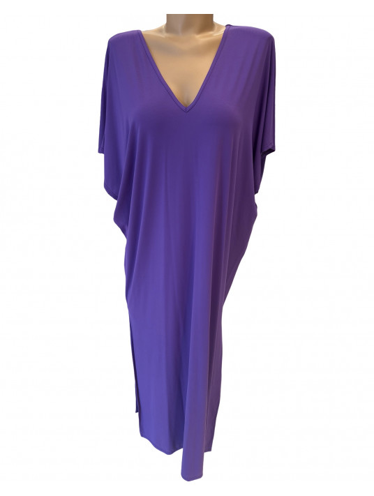 Calarena Robe de plage longue prune VITA