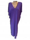Calarena Robe de plage longue prune VITA