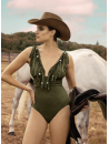 Nicole olivier Fringe One-Piece Swimsuit BRIO