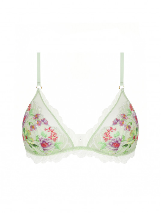 Lise cHarmel Soutien-gorge sans armature vert LIBERTINE EN FLEURS