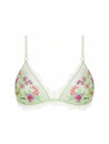 Lise cHarmel Soutien-gorge sans armature vert LIBERTINE EN FLEURS