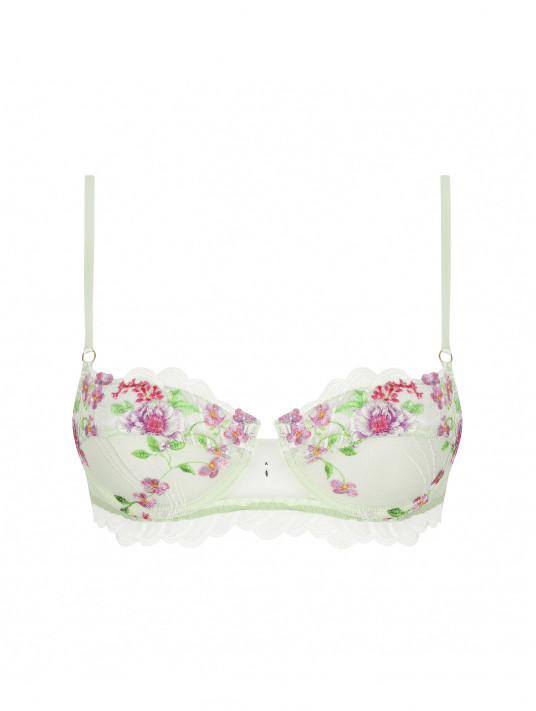 Soutien-gorge corbeille vert LIBERTINE EN FLEURS