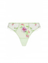 Tanga vert LIBERTINE EN FLEURS