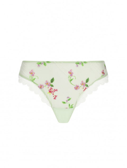 Slip fantaisie vert LIBERTINE EN FLEURS