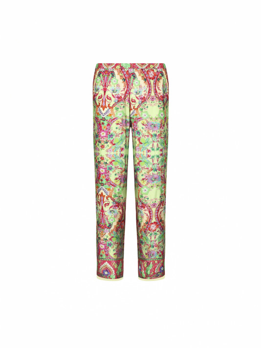 lise charmel Pantalon vert LIBERTINE EN FLEURS
