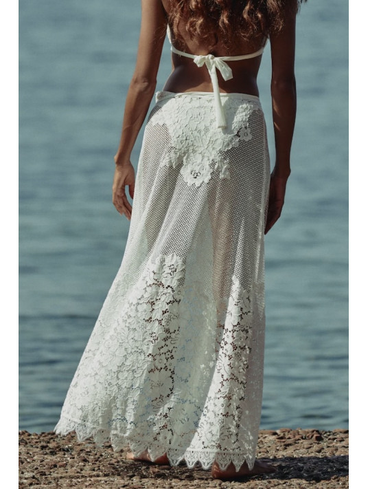 MARJOLAINE Lace pareo CELESTE