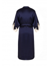 Lise charmel silk dressing gown dark blue silk