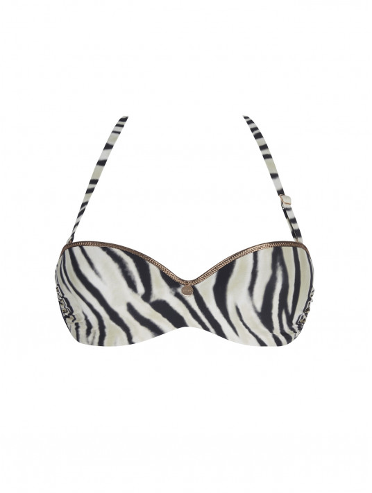 ANTIGEL Soutien-gorge bandeau coque LA TIGRE BLANC