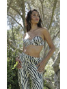 ANTIGEL Soutien-gorge bandeau coque LA TIGRE BLANC