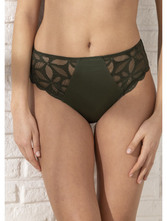 Slip haut kaki STRICTO SENSUELLE