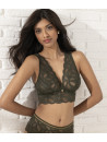 Non wired bralette army STRICTO SENSUELLE