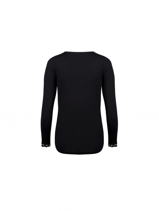 Antigel Top manches longues bien-être noir SIMPLY PERFECT