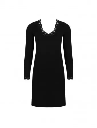 Antigel Long-sleeved black nighty SIMPLY PERFECT