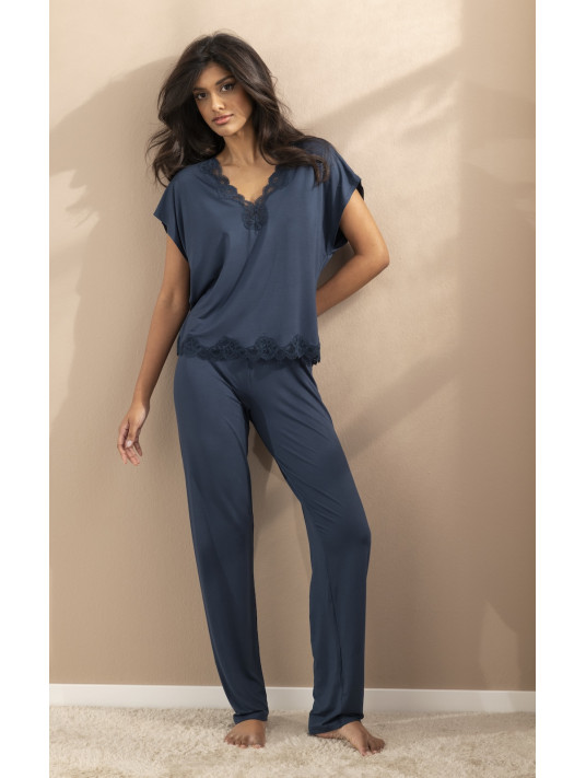 Antigel blue modal Tee shirt LOOSE SIMPLY PERFECT