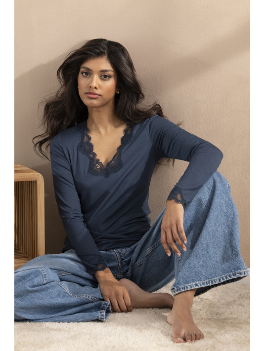 Antigel Top manches longues bien-être bleu SIMPLY PERFECT