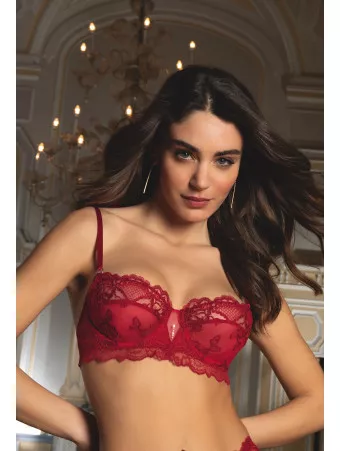 LISE CHARMEL Half cup bra red SUBLIME EN DENTELLE