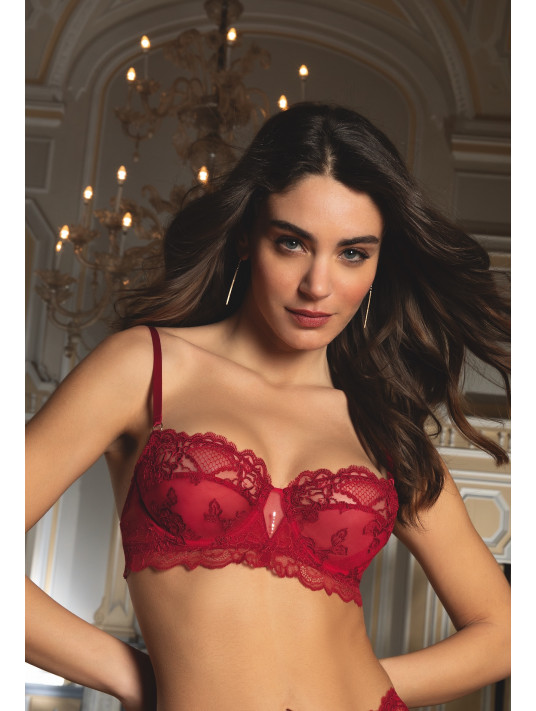 LISE CHARMEL Soutien-gorge corbeilles rouge SUBLIME EN DENTELLE