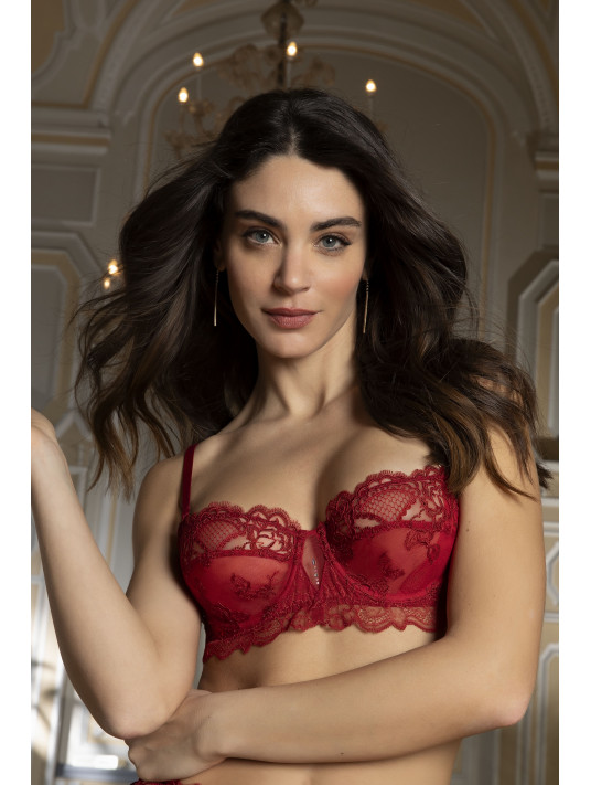 LISE CHARMEL Half cup bra red SUBLIME EN DENTELLE