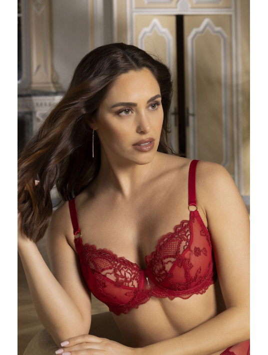 LISE CHARMEL Soutien-gorge Corbeilles fitting rouge SUBLIME EN DENTELLE