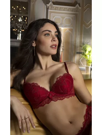 LISE CHARMEL Soutien-gorge coque rouge SUBLIME EN DENTELLE