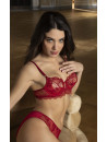 LISE CHARMEL Soutien-gorge emboitant rouge SUBLIME EN DENTELLE