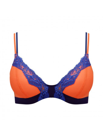 sarda Deep plunge bra orange shock BREMER