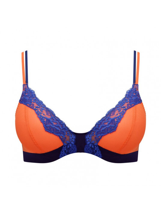 sarda Deep plunge bra orange shock BREMER