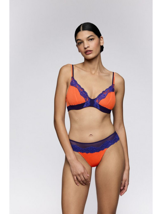 sarda Deep plunge bra orange shock BREMER