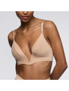 Sarda Deep plunge Padded bra TEGLA