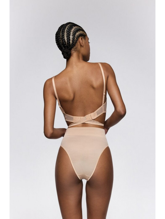 Sarda Deep plunge Padded bra TEGLA