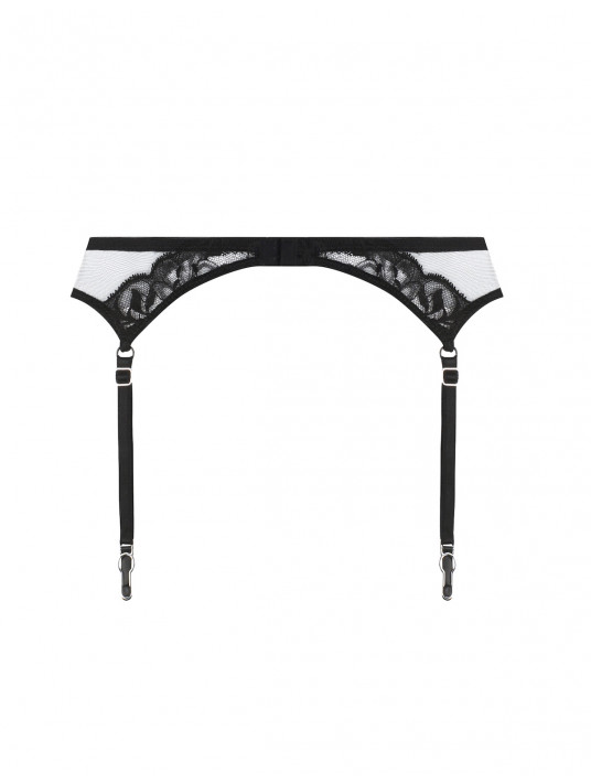 LISE CHARMEL Low-Rise Leavers Lace Suspender Belt CUIR SEXY COUTURE