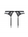 LISE CHARMEL Low-Rise Leavers Lace Suspender Belt CUIR SEXY COUTURE
