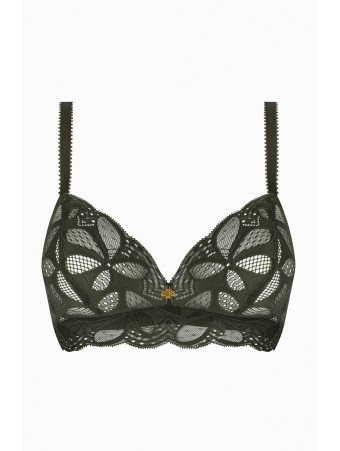 ANTIGEL Non-wired bra kaki STRICTO SENSUELLE