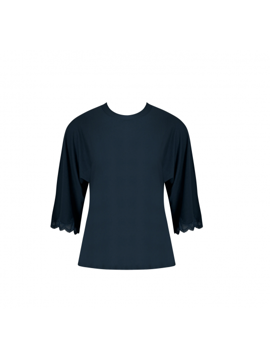 Tee shirt manches 3/4 bleu SIMPLY PERFECT