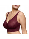 Prima donna Brassière sans armatures rouge Bordeaux SALERNO