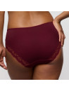 Prima donna Slip taille haute evening rouge bordeaux SALERNO