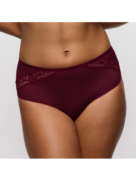 Prima donna Slip taille haute evening rouge bordeaux SALERNO