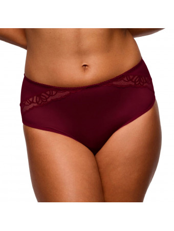 Prima donna Slip taille haute evening rouge bordeaux SALERNO