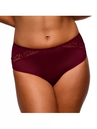 Prima donna Slip taille haute evening rouge bordeaux SALERNO