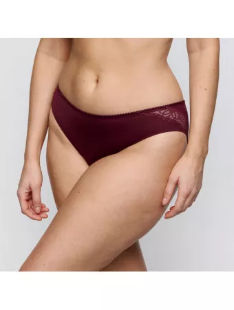 Prima donna Slip brésilien evening rouge bordeaux SALERNO