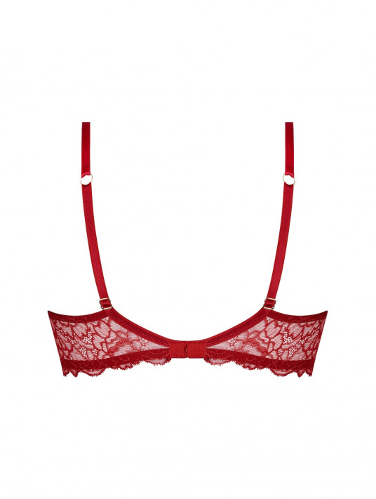 LISE CHARMEL Soutien-gorge emboitant rouge SUBLIME EN DENTELLE
