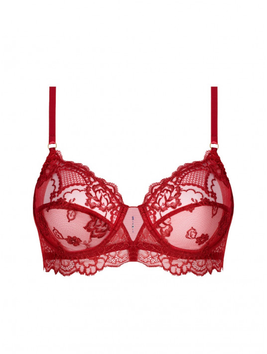 LISE CHARMEL Soutien-gorge emboitant rouge SUBLIME EN DENTELLE