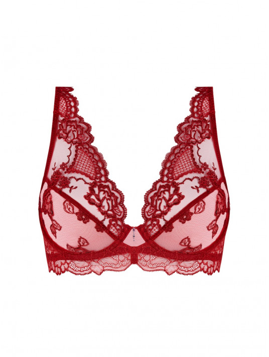 LISE CHARMEL Soutien-gorge glamour rouge SUBLIME EN DENTELLE