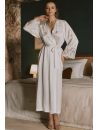 Marjolaine Long silk dressing gown TESS