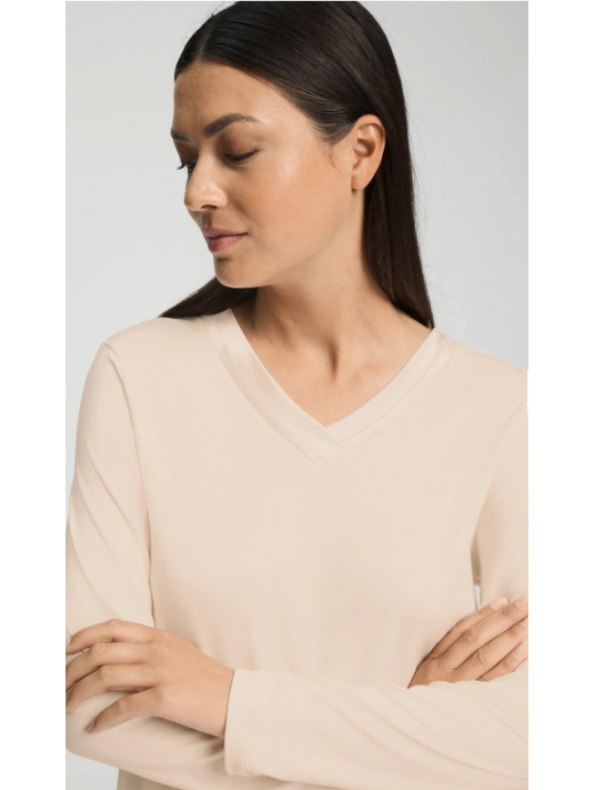 Hanro powder pink pajamas Cotton and Modal TYRA